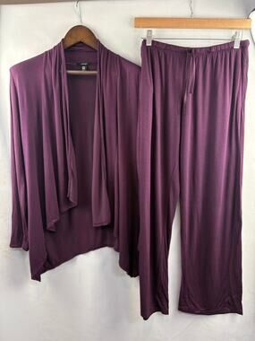 Women’s Midnight Small Plum Purple Sweater & Lounge Pants